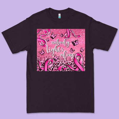 Nobody Fight's Alone Premium Tee Designed By Adodesignshop