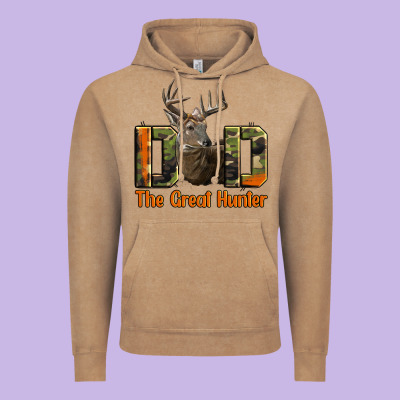 Western Dad The Great Deer Hunter Vintage Hoodie Designed By Lillyallendesigns