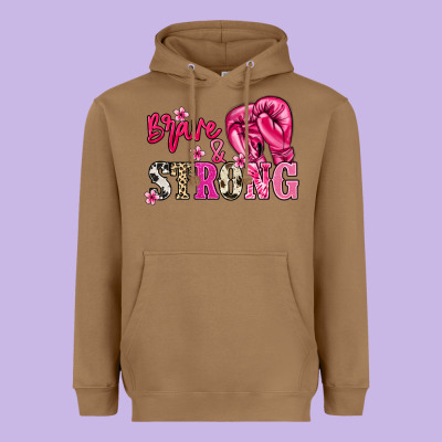 Brave And Strong Heavyweight Hoodie Designed By Nancycooperartshop