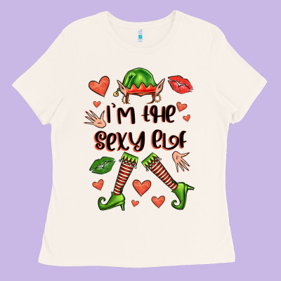Im The Sexy Elf Ladies Tee Designed By Fadigitalartstudio
