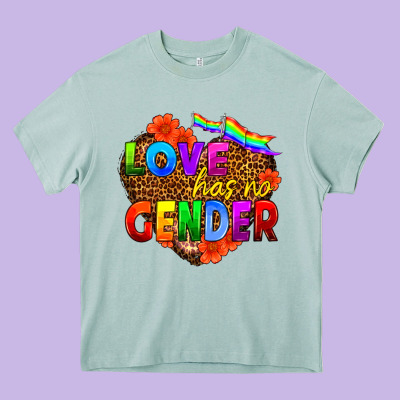 Love Has No Gender Heavy Core Tee Designed By Hra Design Shop