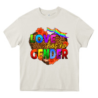 Cream love has no gender Heavy Core Tee - HRA Design Shop