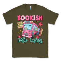 Army Green bookish girlie express Classic Tee - MaliasSmallBusiness
