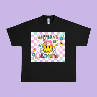 A Little Bit Dramatic Retro Urban Heavy Tee Designed By Maliassmallbusiness