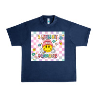 Navy a little bit dramatic retro Urban Heavy Tee - MaliasSmallBusiness