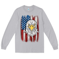 Moon Dust American flag eagle Long Sleeve Tee - MaliasSmallBusiness