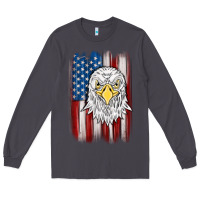 Smoke American flag eagle Long Sleeve Tee - MaliasSmallBusiness