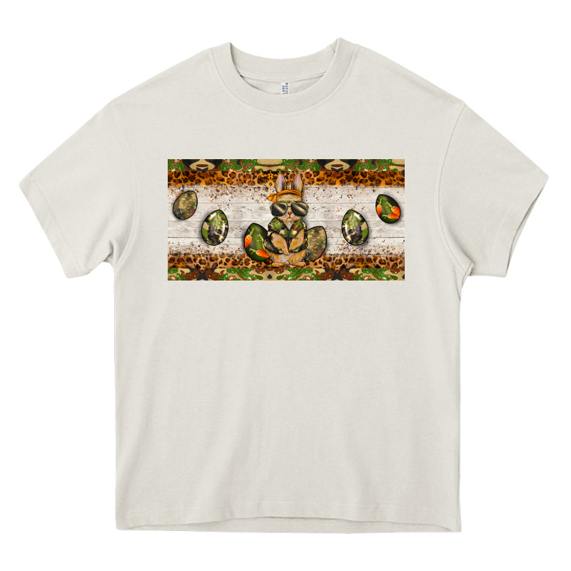 Easter Camouflage Egg Hunter Bunny License Plate Template Heavy Core Tee by BarkalooDesign | Teevron