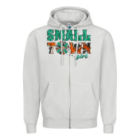 Dove Grey small town girl western windmill Zipper Hoodie - Jasminsmagicworld