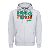 Heather Grey small town girl western windmill Zipper Hoodie - Jasminsmagicworld