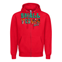 Red small town girl western windmill Zipper Hoodie - Jasminsmagicworld