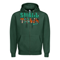 Sports Green small town girl western windmill Zipper Hoodie - Jasminsmagicworld