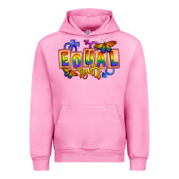 Fuchsia Pink Equal rights Urban Hoodie - FaDigitalArtStudio