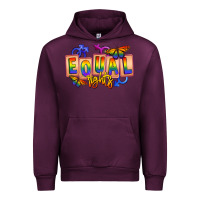 Mauve Wine Equal rights Urban Hoodie - FaDigitalArtStudio