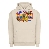 Pigment French Oak Equal rights Urban Hoodie - FaDigitalArtStudio