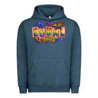 Pigment Midnight Navy Equal rights Urban Hoodie - FaDigitalArtStudio