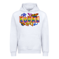 White Equal rights Urban Hoodie - FaDigitalArtStudio