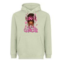 Matcha lets beat cancer afro messy bun Heavyweight Hoodie - texasbilliewilder
