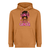 Meerkat lets beat cancer afro messy bun Heavyweight Hoodie - texasbilliewilder