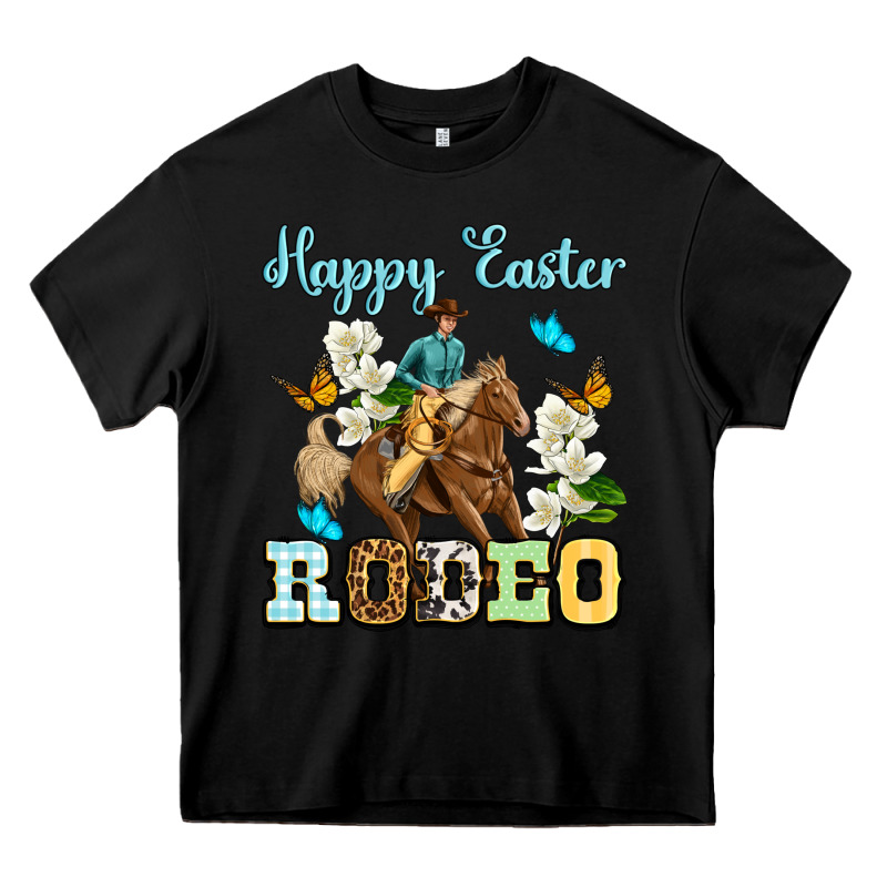 Happy Easter Rodeo Heavy Core Tee by OliviaCreatesArt | Teevron