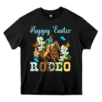 Black Happy Easter rodeo Heavy Core Tee - OliviaCreatesArt