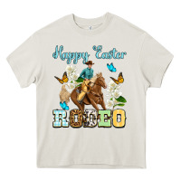 Cream Happy Easter rodeo Heavy Core Tee - OliviaCreatesArt