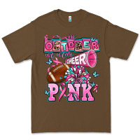 Cacao in october we wear cheer pink football Premium Tee - AdoDesignShop