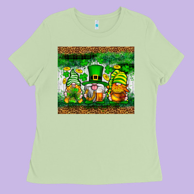 St. Patrick's Day Gnomies Tumbler St. Patricks Day Ladies Tee Designed By Neo Western