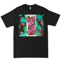 Black pink floral nurse with flowers Premium Tee - AdoDesignShop