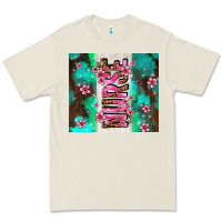 Bone pink floral nurse with flowers Premium Tee - AdoDesignShop