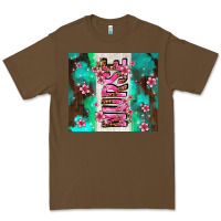 Cacao pink floral nurse with flowers Premium Tee - AdoDesignShop