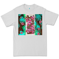 Dove Grey pink floral nurse with flowers Premium Tee - AdoDesignShop