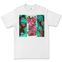 White pink floral nurse with flowers Premium Tee - AdoDesignShop