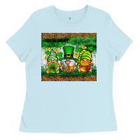 Baby Blue St. Patrick's Day gnomies tumbler St. Patricks Day Ladies Tee - Neo Western