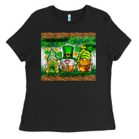 Black St. Patrick's Day gnomies tumbler St. Patricks Day Ladies Tee - Neo Western