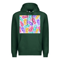 Sports Green flip flops with leopard Premium Hoodie - TumblerDesignByShophia