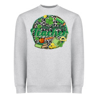Heather Grey one lucky teacher Heavyweight Sweatshirt - MaliasSmallBusiness