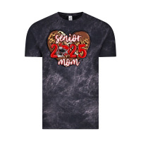 Cloud Black senior 2025 mom football Vintage Tee - MaliasSmallBusiness