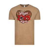 Vintage Coffee senior 2025 mom football Vintage Tee - MaliasSmallBusiness