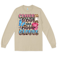 Mushroom coffee scrubs and rubber gloves Long Sleeve Tee - NancyCooperArtShop