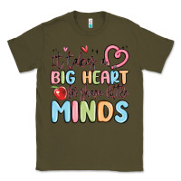 Army Green it takes a big heart for shape little minds Classic Tee - MaliasSmallBusiness