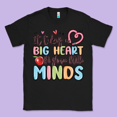 It Takes A Big Heart For Shape Little Minds Classic Tee Designed By Maliassmallbusiness