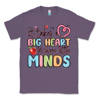Lavender it takes a big heart for shape little minds Classic Tee - MaliasSmallBusiness