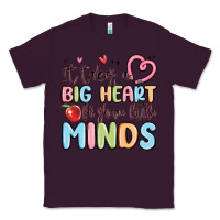 Plum it takes a big heart for shape little minds Classic Tee - MaliasSmallBusiness