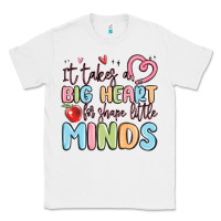White it takes a big heart for shape little minds Classic Tee - MaliasSmallBusiness
