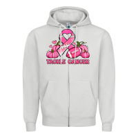 Dove Grey tackle cancer pumpkins football and ribbon breast cancer awareness Zipper Hoodie - Jasminsmagicworld