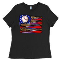Black leopard baseball flag3 Ladies Tee - JahusDesignShop