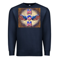 Navy American mom Premium Sweatshirt - TumblerDesignByShophia