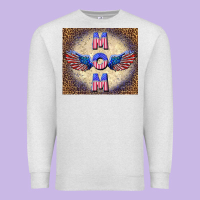 American Mom Premium Sweatshirt Designed By Tumblerdesignbyshophia