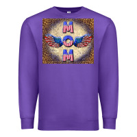 Purple American mom Premium Sweatshirt - TumblerDesignByShophia